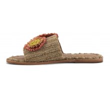 Economico Sandal with raffia accessories F0817888-0258 Sale